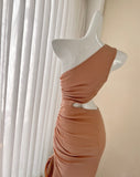 Ndyad sleeveless dress with ruffled slits HZ1024