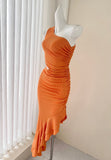 Ndyad sleeveless dress with ruffled slits HZ1024