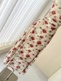 Ndyad red floral sling tea dress HZ1024