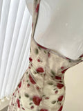 Ndyad red floral sling tea dress HZ1024