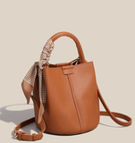Ndyad trendy red niche versatile portable bucket bag HZ1024