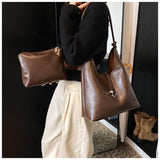 Ndyad retro shoulder bag casual bucket bag HZ1024