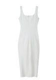Ndyad Sleeveless Square Neck Suspender Dress HZ1024