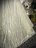 Ndyad A-Line Off the Shoulder Glittering Tulle Sequins Long Prom Dress Sweet 16 Dress HZ1024