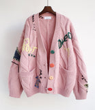 Ndyad contrast color cardigan coat HZ1024