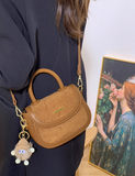 Ndyad autumn and winter niche design saddle bag retro versatile hand-held shoulder messenger bag HZ1024