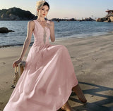 Ndyad V-neck A-Line Cute Birthday Prom Dress HZ1024