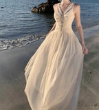 Ndyad V-neck A-Line Cute Birthday Prom Dress HZ1024