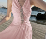 Ndyad V-neck A-Line Cute Birthday Prom Dress HZ1024