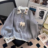 Ndyad polo neck knitted long sleeve sweater HZ1024