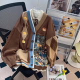 Ndyad Preppy Maillard Knit Cardigan HZ1024