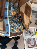 Ndyad Preppy Maillard Knit Cardigan HZ1024