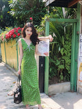 Ndyad retro V-neck floral dress HZ1024