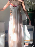 Ndyad style three-dimensional flower design suspender dress HZ1024