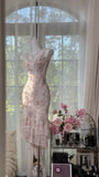 Ndyad Apricot V-neck Sheath Chiffon Short Prom Dresses Elegant Evening Gowns with Beading HZ1024