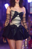 Ndyad Black Backless A-Line Tulle Short Prom Dresses Sweet 16 Dress HZ1024