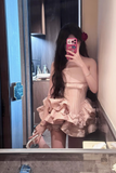 Ndyad Halter Homecoming Dress Short Ball Gowns Sweet 18th Birthday Outfit Fashion Party Dress HZ1024