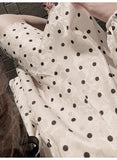 Ndyad Polka Dot Romantic Long Sleeve Dress HZ1024