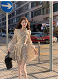 Ndyad Polka Dot Romantic Long Sleeve Dress HZ1024