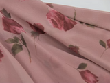 Ndyad pink floral V-neck long-sleeved dress HZ1024