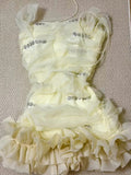 Ndyad Yellow Bodycon Birthday Dress Off shoulder Short Homecoming Dress Beaded Tulle Formal Dress HZ1024