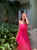 Ndyad holiday chiffon ruffled suspender dress HZ1024