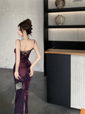 Ndyad backless printed lace suspender hip skirt HZ1024