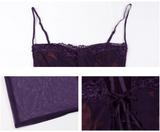 Ndyad backless printed lace suspender hip skirt HZ1024