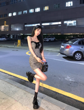 Ndyad style bow slim suspender hip skirt HZ1024