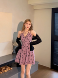 Ndyad and hot girl style floral tassel halter dress HZ1024