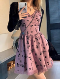 Ndyad and hot girl style floral tassel halter dress HZ1024