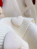 Ndyad Style Heart Rabbit Cardigan Sweater HZ1024