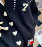 Ndyad Style Heart Rabbit Cardigan Sweater HZ1024