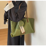 Ndyad retro large capacity commuter shoulder tote bag HZ1024