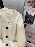Ndyad style soft V-neck thickened cardigan sweater HZ1024