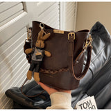 Ndyad versatile crossbody bag portable bucket bag HZ1024