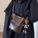 Ndyad versatile crossbody bag portable bucket bag HZ1024