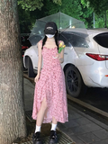 Ndyad Tea Break Floral Ruffled Sling Dress HZ1024