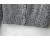 Ndyad retro grey round neck long sleeve sweater HZ1024