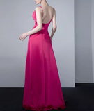 Ndyad red satin backless suspender dress HZ1024